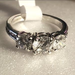 White Topaz Ring Size 6